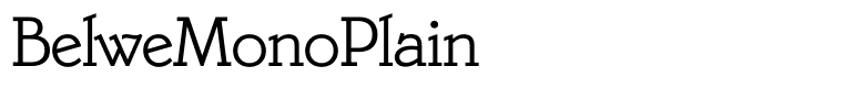 BelweMonoPlain