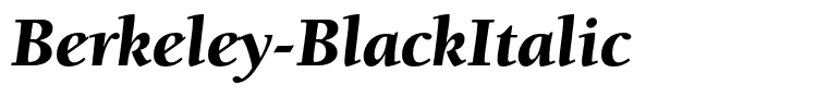 Berkeley-BlackItalic