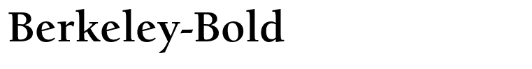 Berkeley-Bold