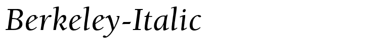 Berkeley-Italic