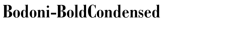 Bodoni-BoldCondensed