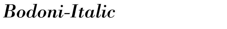 Bodoni-Italic