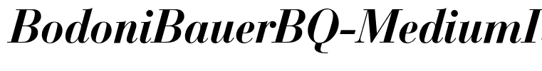 BodoniBauerBQ-MediumItalic