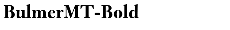 BulmerMT-Bold
