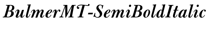 BulmerMT-SemiBoldItalic