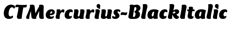 CTMercurius-BlackItalic