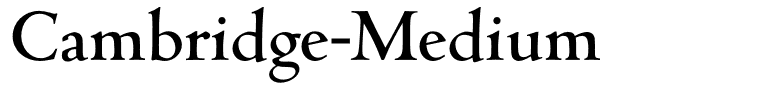Cambridge-Medium