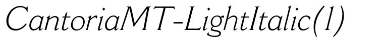 CantoriaMT-LightItalic(1)