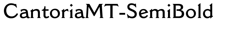 CantoriaMT-SemiBold