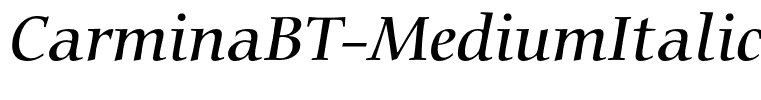 CarminaBT-MediumItalic
