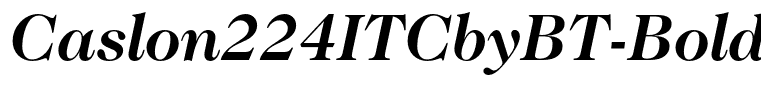 Caslon224ITCbyBT-BoldItalic