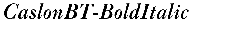 CaslonBT-BoldItalic
