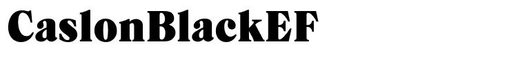 CaslonBlackEF