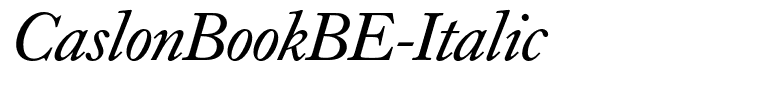 CaslonBookBE-Italic