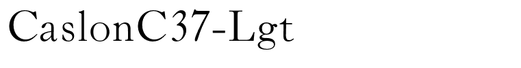 CaslonC37-Lgt