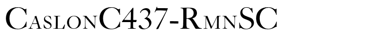 CaslonC437-RmnSC