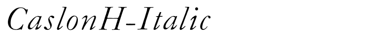 CaslonH-Italic