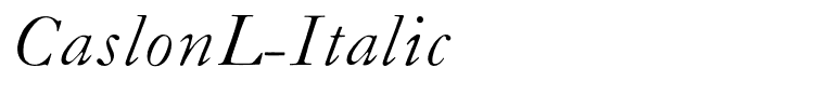 CaslonL-Italic
