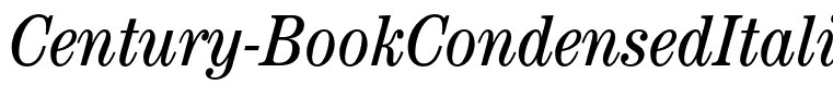 Century-BookCondensedItalic