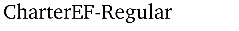 CharterEF-Regular