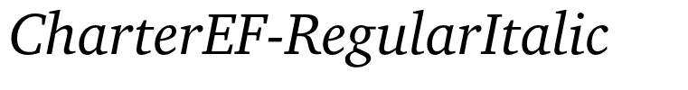 CharterEF-RegularItalic