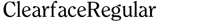 ClearfaceRegular