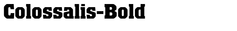 Colossalis-Bold