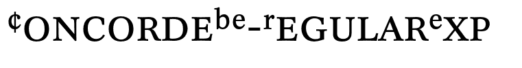 ConcordeBE-RegularExp