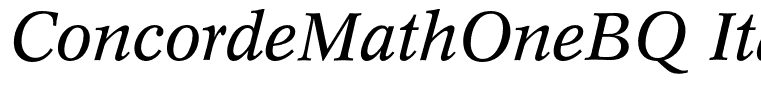ConcordeMathOneBQ-Italic