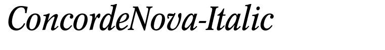 ConcordeNova-Italic