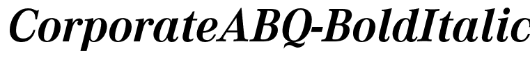 CorporateABQ-BoldItalic