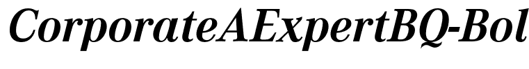 CorporateAExpertBQ-BoldItalicOsF
