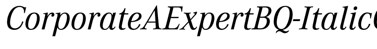 CorporateAExpertBQ-ItalicOsF