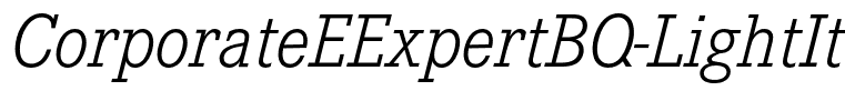 CorporateEExpertBQ-LightItalicOsF