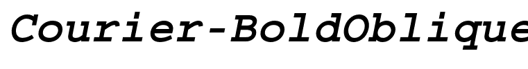 Courier-BoldOblique