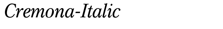 Cremona-Italic