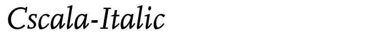 Cscala-Italic