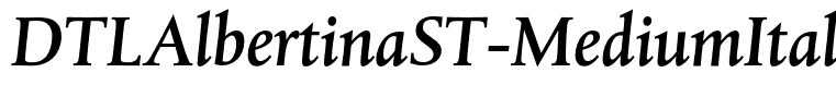 DTLAlbertinaST-MediumItalic