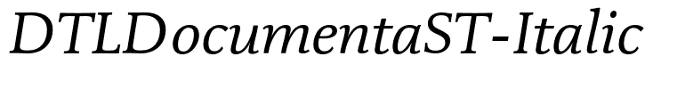 DTLDocumentaST-Italic
