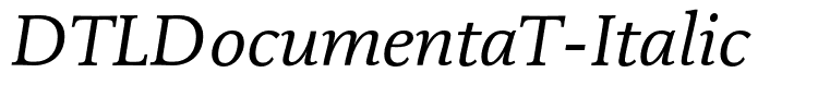 DTLDocumentaT-Italic