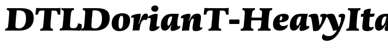 DTLDorianT-HeavyItalic