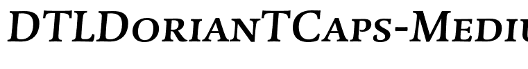 DTLDorianTCaps-MediumItalic