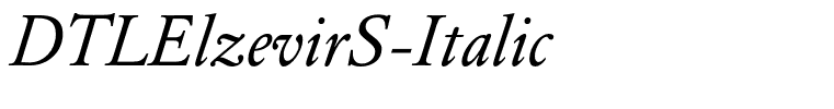DTLElzevirS-Italic