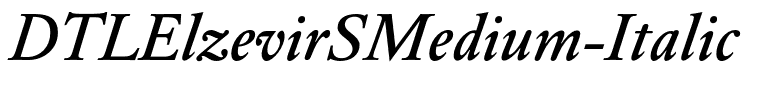 DTLElzevirSMedium-Italic