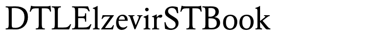 DTLElzevirSTBook