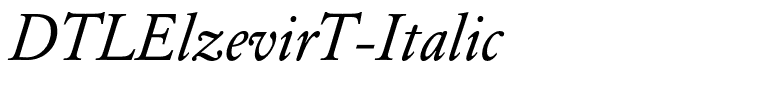 DTLElzevirT-Italic