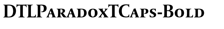 DTLParadoxTCaps-Bold