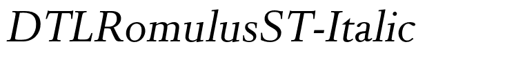 DTLRomulusST-Italic