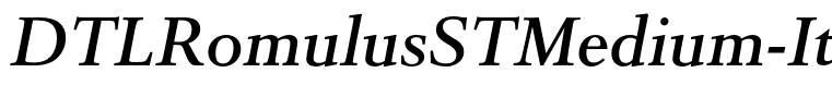 DTLRomulusSTMedium-Italic