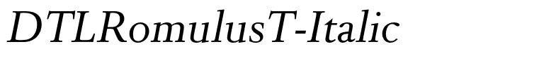 DTLRomulusT-Italic